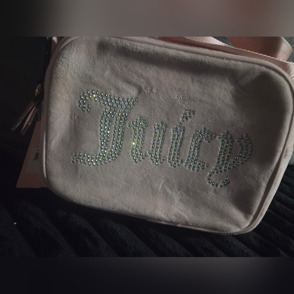 Juicy Couture Light Pink Crossbody Bag with Rhinestone Logo - Picture 4 of 4